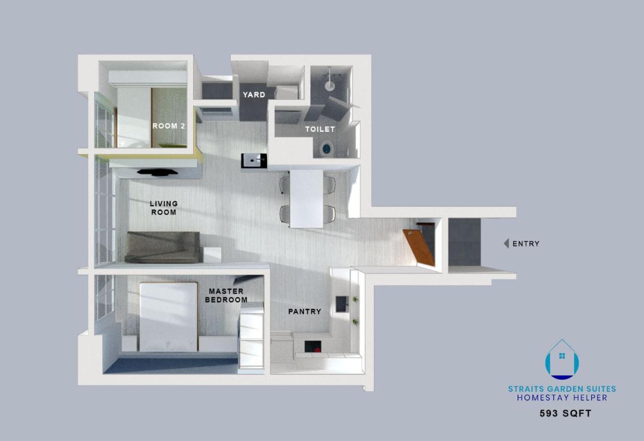Straits Garden Suites By The Homestay Helper George Town Exterior foto